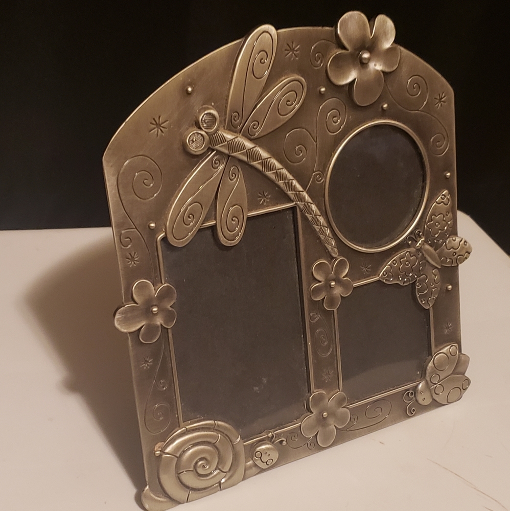 Spring silver picture frame